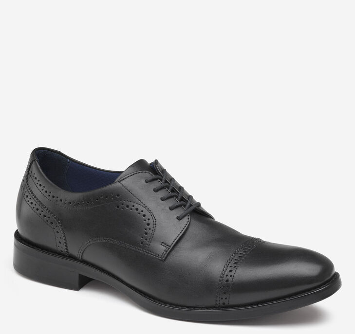 Johnston & Murphy XC Flex Austin Cap Toe Snörskor Herr - Svarta Finskor [DH7345619]